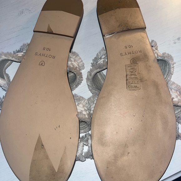 Rothy’s seashell fringe sandals - Picture 4 of 4